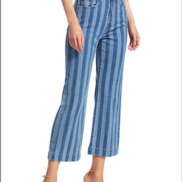 7 For all mankind Alexa High Waist Crop Wide leg👖 - Picture 3 of 8